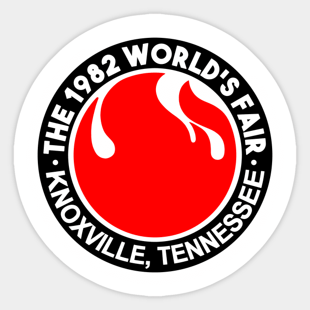'82 World's Fair Logo - 6 Sticker by BigOrangeShirtShop